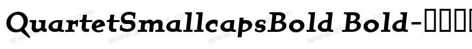 QuartetSmallcapsBold Bold字体转换